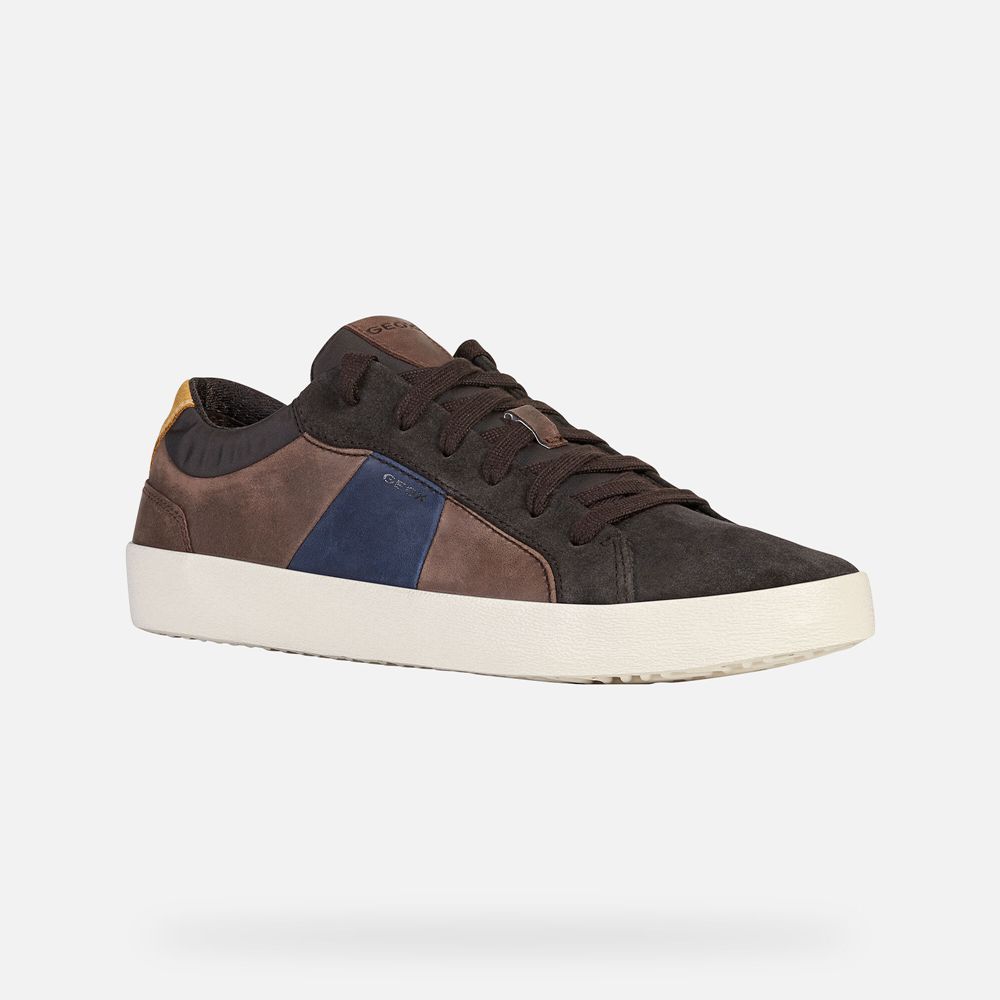 Geox Erkek Spor Ayakkabı Koyu Kahverengi - Warley - MQJ-372849